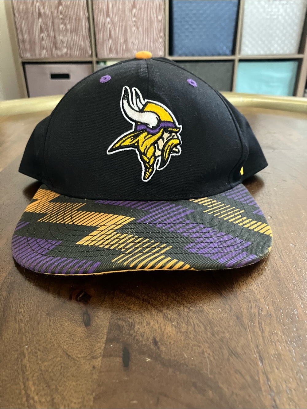 Minnesota Vikings 47 Brand Strapback Hat Cap NFL Youth Black Adjustable Football